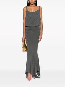 The Attico slouch asymmetric-hem dress - Grijs