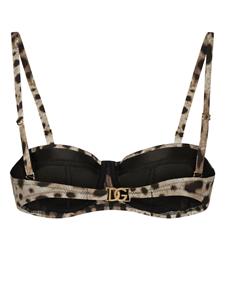dolce&gabbana Dolce & Gabbana Bikinitop met abstracte print - Beige