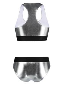 dolce&gabbana Dolce & Gabbana Bikini met metallic-effect - Zilver