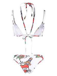philippplein Philipp Plein Tweedelige bikini - Wit