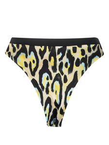 robertocavalli Roberto Cavalli Bikinislip met jaguarprint - Beige