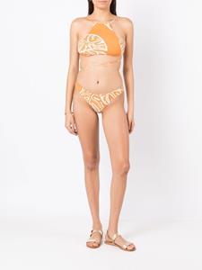 clubebossa Clube Bossa Bikinitop met wikkelstrik - Oranje