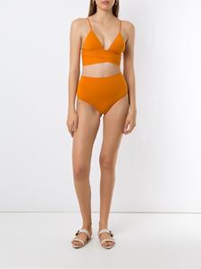 clubebossa Clube Bossa Gestrikte bikinitop - Oranje