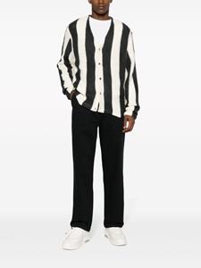 Stüssy striped brushed cardigan - Beige