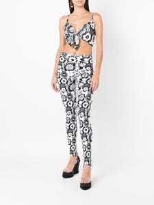 amirslama Amir Slama Legging met bloemenprint - Zwart