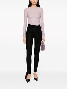 MSGM Legging met gestrikte taille - Zwart