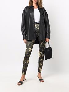 philippplein Philipp Plein Legging met tie-dye print - Groen