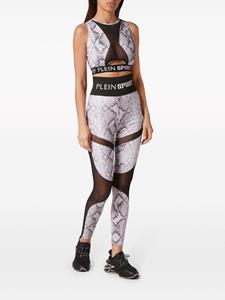 pleinsport Plein Sport Legging met slangenprint - Beige