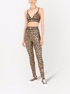 dolce&gabbana Dolce & Gabbana Jersey legging met luipaardprint - Bruin