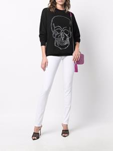 philippplein Philipp Plein Jegging met logopatch - Wit