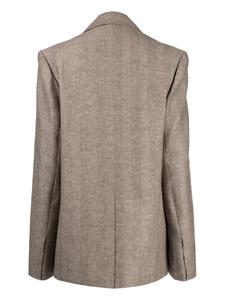 giastudios GIA STUDIOS Blazer met enkele rij knopen - Bruin