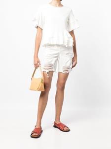 Goen.J Denim shorts - Wit