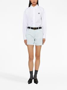 miumiu Miu Miu Denim bermuda shorts - Blauw