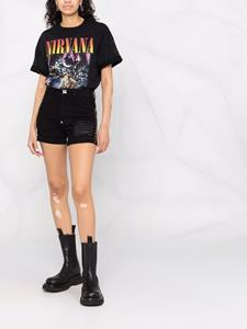 philippplein Philipp Plein Denim hotpants - Zwart