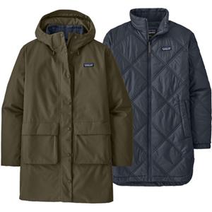 Patagonia Pine Bank 3-In-1 Parka Dames Basin Green