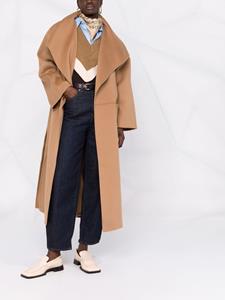 TOTEME Jas met oversized revers - Bruin