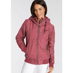 Ragwear Outdoorjacke "NUGETTKA PRINT O", mit Kapuze