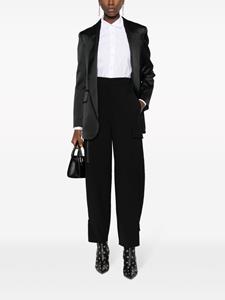 Guarana satin-finish blazer - Zwart