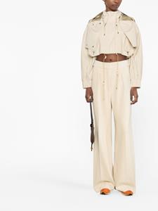 Jacquemus Flared broek - Beige