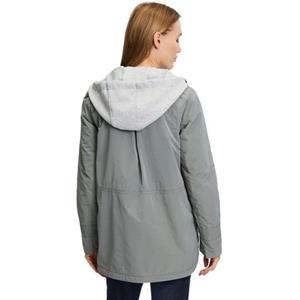 Amber & June Outdoorjacke, mit Kapuze, mit Ziernähten