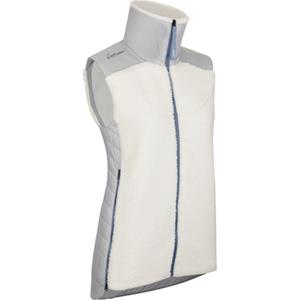LaMunt - Women's Sophia Cozy Hybrid Vest - Fleecebodywarmer, wit/grijs
