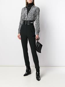 alexandermcqueen Alexander McQueen Pantalon met high-waist - Zwart