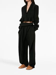 jwanderson JW Anderson Blazer met ruches - Zwart