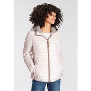 camel active Steppjacke, mit Kapuze, nachhaltig, unifarben