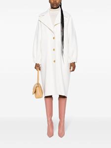 Patou single-breasted midi coat - Wit