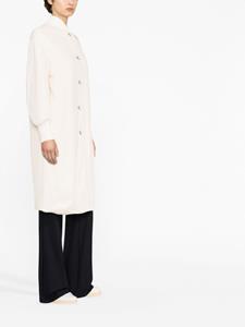 Jil Sander Bomberjack met logo applicatie - Wit