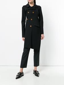 commedesgarçonspre-owned Comme Des Garçons Pre-Owned jas met dubbele rij knopen - Zwart