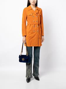 Gucci Pre-Owned Trenchcoat met ceintuur - Oranje