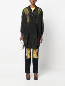 jeanpaulgaultierpre-owned Jean Paul Gaultier Pre-Owned 1985 doorzichtige jas - Zwart