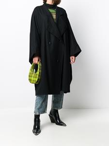 isseymiyakepre-owned Issey Miyake Pre-Owned Mantel met dubbele rij knopen - Zwart