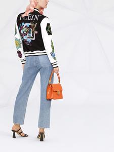 philippplein Philipp Plein Bomberjack met colourblocking - Zwart