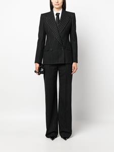 alexandermcqueen Alexander McQueen Pantalon met krijtstreep - Zwart