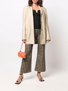 Nanushka Blazer van imitatieleer - Beige