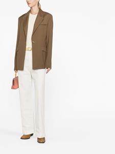 Nanushka Blazer met enkele rij knopen - Beige