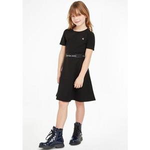 Calvin Klein Skaterjurk PUNTO TAPE SS DRESS