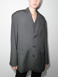 thefrankieshop The Frankie Shop Blazer met enkele rij knopen - Grijs
