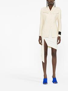 Off-White Blazer met enkele rij knopen - Beige