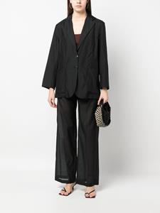 erikacavallini Erika Cavallini Blazer met enkele rij knopen - Zwart