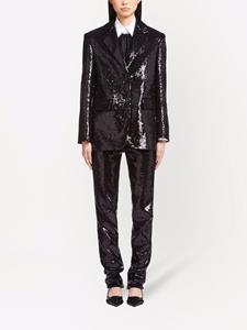 Prada Blazer verfraaid met pailletten - Zwart