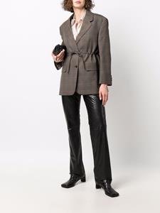 Prada Geruite blazer - Bruin