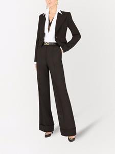 dolce&gabbana Dolce & Gabbana Wollen palazzo broek - Zwart