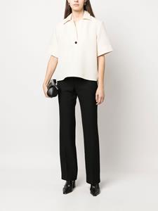 Jil Sander Geplooide pantalon - Zwart