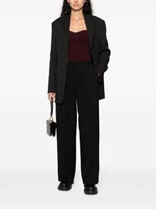 Jil Sander Geplooide pantalon - Zwart