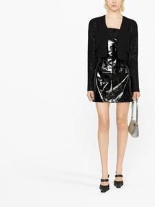 themannei The Mannei Blazer met pailletten - Zwart