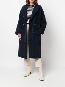 Blancha Lammy coat - Blauw