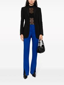 Off-White Pantalon met split - Blauw